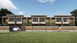 Artist's impression of a modern 3-bedroom house in Happy Valley, Banawa, Cebu City, showcasing stylish architecture with spacious interiors and lush green surroundings, part of an exclusive 6-unit community.
