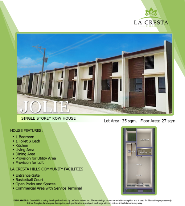 La Cresta Homes: 1 Storey House and Lot in Carcar - Image 1