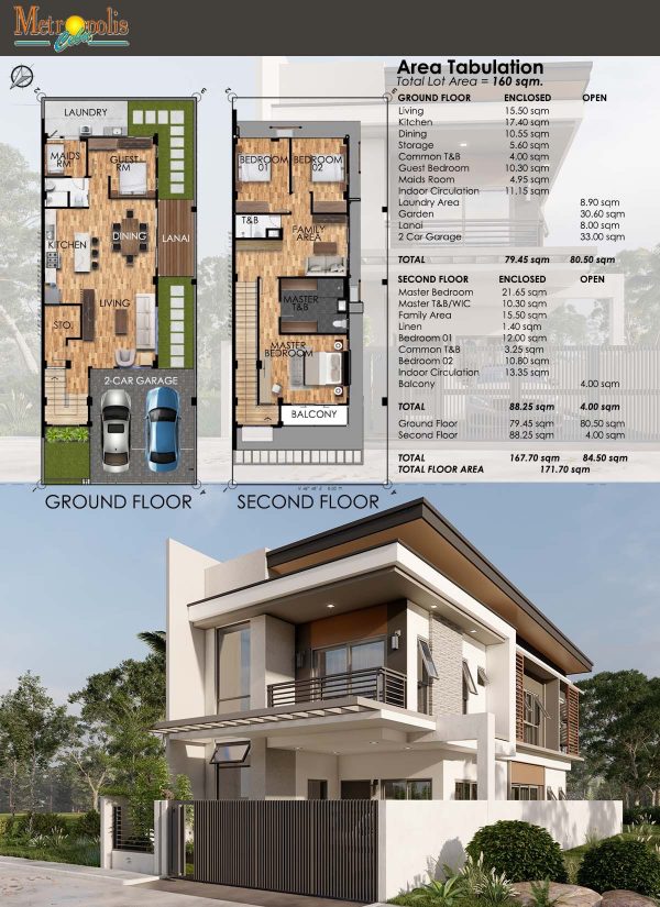 Modern Single-Attached House in Metropolis Subdivision - Image 4