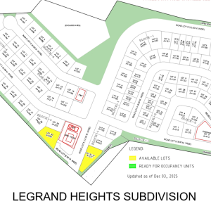 Legrand Heights — Lot-Only Subdivision