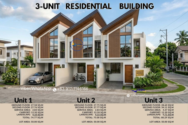 Pre-Selling 3Units Modern Townhouse in Tabunok - Image 1